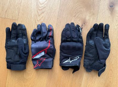 M-sized motorcycle summer gloves, 2 pairs