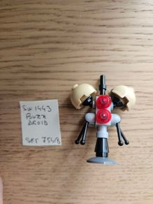 lego sw1443 buzz droid, set 75418 star wars