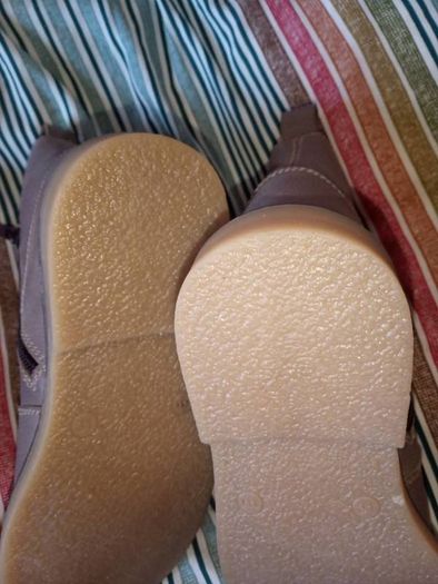 Dubarrys taupe ankle boots with gold decorative zip
