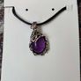 Purple Stone Necklace - boho style - ideal gift Image 2