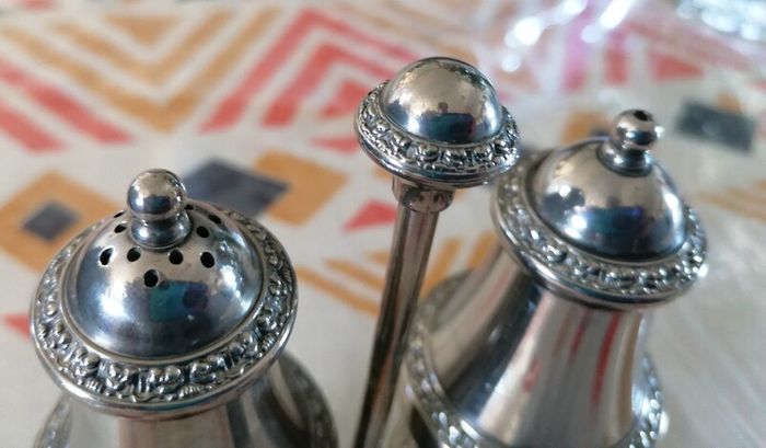 Vintage Silver Plated Salt and Pepper Set