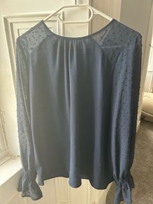 Navy Blue Blouse Size UK 14 / EU 42