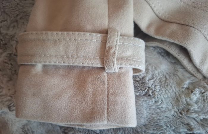 Karen Millen Beige Moleskin Biker Jacket