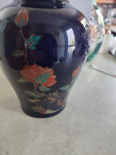 Vintage Arklow Pottery vase Oriental Paradise. Art Collection.