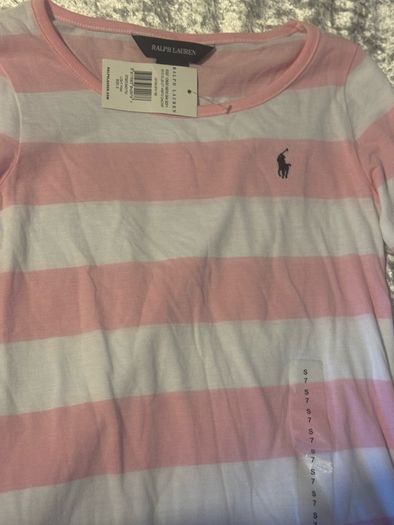 BNWT Ralph Lauren girls Calista tee light pink size S age 7 Free post