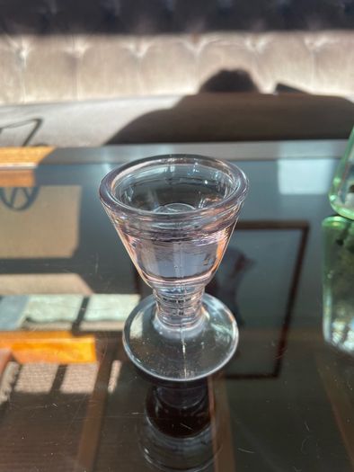 Antique Victorian 19th Century Glass Ice Cream Penny Lick or Deception Glass