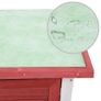Outdoor Rabbit Hutch 1 Door Red Wood Image 6