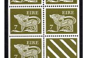 1977 Ireland Gerl Definitive 7p Definitive Booklet Pane Mint Never Hinged (MNH). Hibernian HP23.