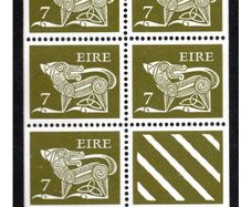 1977 Ireland Gerl Definitive 7p Definitive Booklet Pane Mint Never Hinged (MNH). Hibernian HP23.