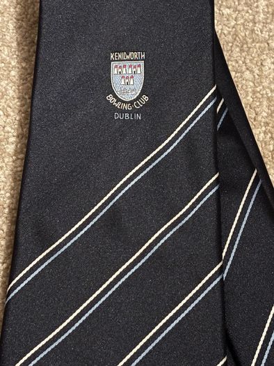 Vintage Kenilworth Bowling Club Dublin Tie