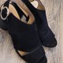 Black peep toe shoes Image 8