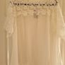 PLUS SIZE (24) White Floral Crochet Neck Top. New Image 2