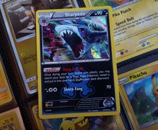 Team Aqua's Sharpedo ! Holo Rare ! from Double Crisis Set ! 2015 ! Pokemon Card !