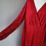 CurveWow red lace maxi dress, Size 20, BNWT Image 2