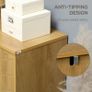 Vintage Storage Cabinet with Double Chevron Doors and Pine Wood Legs, Side Cabinet for Living Room Image 4