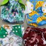 Reusable Pocket Cloth Nappies  9 2 Wraps One Size Image 4