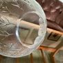 Vintage ARC Arcoroc France Scalloped Textured Leaf Design Glass Fruit Salad Bowl Image 9