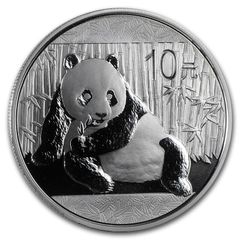 2015 China 10 Yuan 1 oz Silver Bullion Coin - Panda BU (In Capsule)