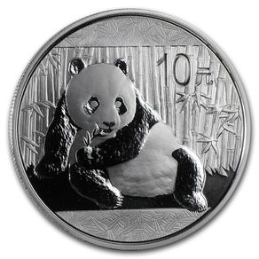 2015 China 10 Yuan 1 oz Silver Bullion Coin - Panda BU (In Capsule)