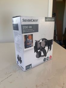 SilverCrest 4 Blade Heat Powered Stove Fan Boxed