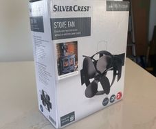 SilverCrest 4 Blade Heat Powered Stove Fan Boxed