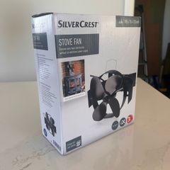 SilverCrest 4 Blade Heat Powered Stove Fan Boxed