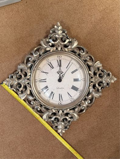 Ornate gold wall clock