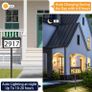 Solar Address Sign, House Numbers for Outside Light Up, 3 Colors Waterproof LED Illuminated Numbers With Stake, Wall Mounted/In Ground Plaque for House Image 7