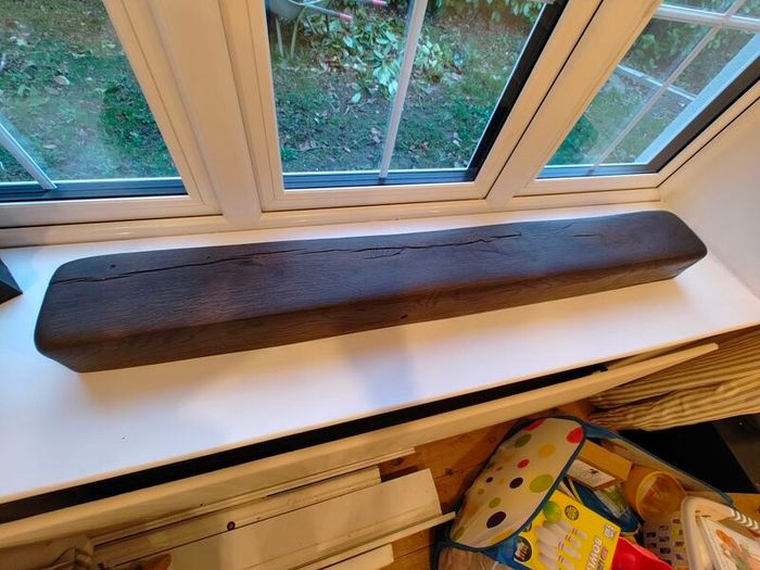Geocast dark oak mantle beam