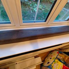 Geocast dark oak mantle beam