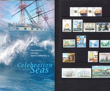 The Maritime Heritage Stamp Collection Celebration of the Seas. This was a collocative collection from Aland, Australia, Canada,  Faroe Islands, Guernsey, Ireland, Jersey, Portugal, Singapore, Sweden,South Africa & USA Philatelic Bureaus.
