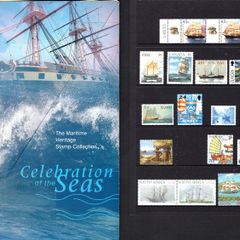 The Maritime Heritage Stamp Collection Celebration of the Seas. This was a collocative collection from Aland, Australia, Canada,  Faroe Islands, Guernsey, Ireland, Jersey, Portugal, Singapore, Sweden,South Africa & USA Philatelic Bureaus.