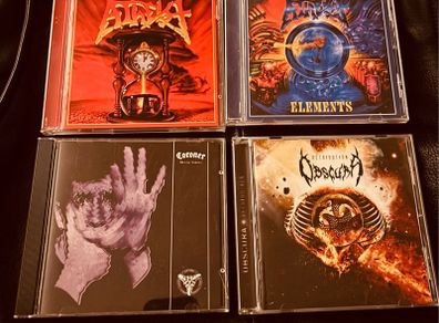 Atheist, Coroner and Obscura CDs