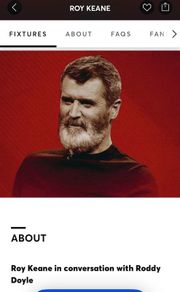An evening with Roy Keane