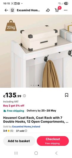 Coat & Shoe Rack