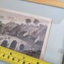 FRAMED ANTIQUE PRINT Glenmire [Glanmire] Bridge, near Cork drawn by R. Westall. A.R.A.  engraved by Edwd. Finden. Image 5
