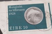 1974 Ireland Commemorative Stamp - 1928 Dolphin Coin (Used)