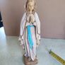 Vtg Malsiner Italy Virgin Mary Madonna Religious Catholic Praying Figurine 9.5 inches. Image 3