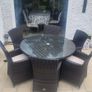 Garden Table and 6 Chairs with cushions Image 6