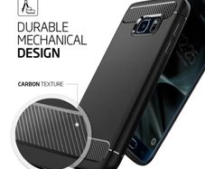 Shockproof Case For Samsung GALAXY S7 Carbon Fibre Effect Back Cover