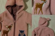 Fleece Zip Up Hooded Top