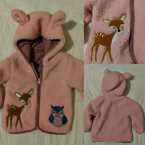 Fleece Zip Up Hooded Top