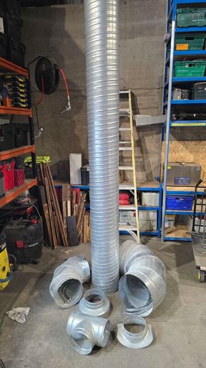 Spiral Duct fittings, ventilation ducting