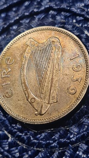 IRISH 1939 silver shilling