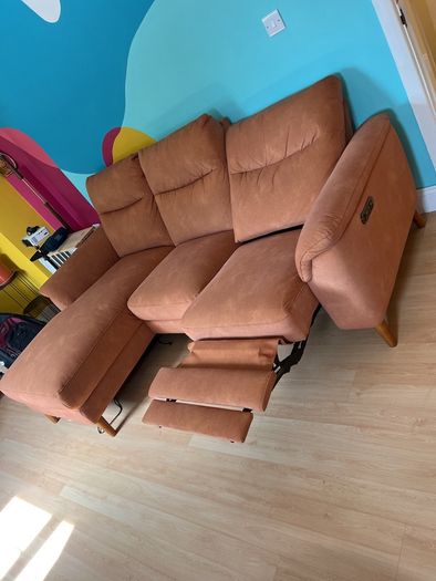 Corner Chaise Sofa with electrical recliner