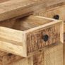 Sideboard 65x32x70 cm Solid Mango Wood and Natural Cane Image 3
