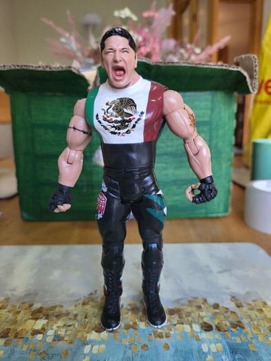 Super Crazy wrestling action figure Mexico shirt loose