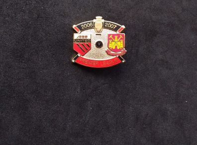 Manchester United v West Ham Premier League Pin Badge , 2006 - 2007 Season