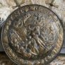Brass Heraldry Shield with Crossed Swords Decorative Wall Hanging Image 2