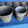 Tray and 8 flower pots Image 2